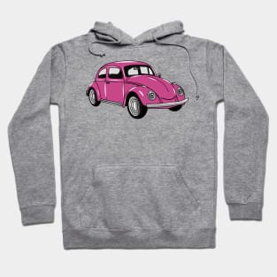 Classic car 1965 cartoon illustration Hoodie